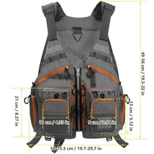 Load image into Gallery viewer, Gonex Fly Fishing Vest for Men Women, Trout, Adjustable Size, 18 Pockets