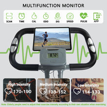 Load image into Gallery viewer, BARWING Stationary Exercise Bike for Home Workout, 5 IN 1 Foldable Indoor Cycling Bike App-X2-Grey
