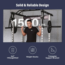 Load image into Gallery viewer, MAJOR FITNESS Drone1 Power Cage - Multi-Function Power Rack for Home Gym, Squat Rack, Cable Crossover System, for Strength Training, Heavy-Duty Steel Construction (D1AW Power cage only, Desert)