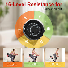 Load image into Gallery viewer, BARWING Stationary Exercise Bike for Home Workout, 5 IN 1 Foldable Indoor Cycling Bike APP-XB01-BR