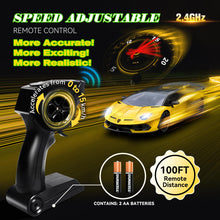 Load image into Gallery viewer, Lamborghini Remote Control Car, Officially Licensed 1:14 Lambo RC Car Yellow)