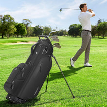 Load image into Gallery viewer, Findway 5 Way Golf Stand Bag, Upgraded Lightweight Golf Bag with Stand, Golf Club Bag with 7 Pockets Dual Strap and Rain Cover for Men Women
