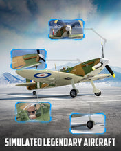 Load image into Gallery viewer, volantexrc Brushless RC Plane, 4 Channel Remote Control Airplane Fighter Spitfire RTF