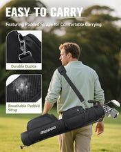 Load image into Gallery viewer, RIOROO Golf Stand Bag, 3 Way Lightweight Par 3 Golf Bag Dividers Fits Up to 9 Clubs, Easy to Carry Pitch n Putt Golf Bag for Driving Range and Executive Courses