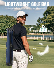 Load image into Gallery viewer, RIOROO Golf Stand Bag, Lightweight Par 3 Golf Bag Holds Up to 7 Clubs with Two Way Dividers Cooler Pocket Shoulder Strap and Multiple Storage Pockets for Men and Women