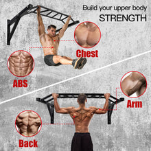 Load image into Gallery viewer, BDL Wall Mounted Pull-Up Bar, Multi Grip Pull Up Bar Station for Home Gym