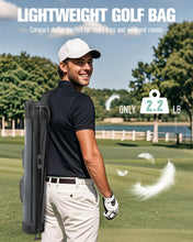 Load image into Gallery viewer, RIOROO Golf Stand Bag, Lightweight Par 3 Golf Bag Holds Up to 7 Clubs with Two Way Dividers Cooler Pocket Shoulder Strap and Multiple Storage Pockets for Men and Women