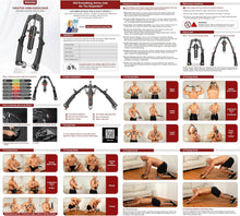 Load image into Gallery viewer, Twister Arm Trainer, 3 in 1 Hydraulic Power Chest Workout Equipment with Ab Roller Wheels and Hooks-Blue