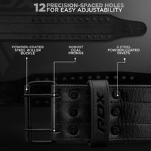 Load image into Gallery viewer, RDX IPF Compliant Powerlifting Belt - 13mm Black