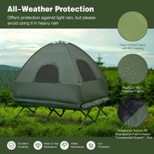 Load image into Gallery viewer, DORTALA 2-Person Tent Cot, Foldable Elevated Camping Tent w/Air Mattress & Sleeping Bag, Portable Dome Camping Tent Cot for Hiking, Camping & Picnic
