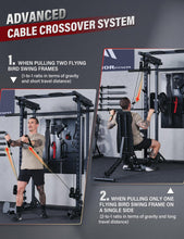 Load image into Gallery viewer, Major Fitness Drone3 Smith Machine, All-in-One Home Gym Power Rack with Cable Crossover, Pull-Up Bars, T-Bar & Squat Station, Heavy-Duty Full-Body Workout for Strength Training (D3SMS-BK (Rack Only)