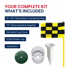 Load image into Gallery viewer, Regulation Flagstick, Cup, & Pin Set – Elevate Your Backyard Golf Practice with Professional-grade Equipment | Replicate Golf Course Standards | Perfect for Home Practice and Aspiring Pros
