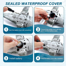 Load image into Gallery viewer, Dinosaur Toys, Upgrade Remote Control Water Toy, RC Dino with Light and Spray Water for Swimming Bath Lake Ocean