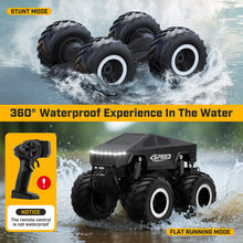 Load image into Gallery viewer, RC Car Kids Toys for Ages 6+, Remote Control Car Waterproof Monster Truck, Amphibious 4WD All Terrain/Black