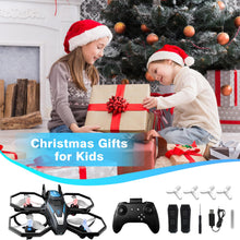 Load image into Gallery viewer, YLFU Drone with Camera, 1080P FPV Drone Camera with Remote Control Quadcopter, Gestures Selfie, One-Key Take Off/Landing, Speed Adjustment, 3D Flips, 2 Batteries Mini Drone for Adults Kids