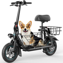 Load image into Gallery viewer, Adults Electric Scooter with Large Middle Basket, 550W Motor 18.6 MPH 20 Mile Distance, Foldable E-Scooter