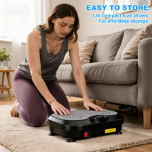 Load image into Gallery viewer, XIHEIMA Vibration Plate Exercise Machine for Lymphatic Drainage, Whole Body Fitness Workout Equipment Stand Shake Board Sport Gym for Weight Loss Fat Burner for Women Men (Black)