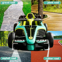 Load image into Gallery viewer, 12V 12Ah Electric Go Kart for Kids, Drift Kart with Remote Control, Ride On Go Cart with Slow Start Function, Blue