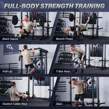 Load image into Gallery viewer, MAJOR FITNESS Drone3 Power Rack, 2500lbs Multi-Function Home Gym Squat Rack with Dual Pulley System, Pull-Up Bar & J-Hooks, Heavy-Duty Steel Frame for Maximum Stability & Strength Training