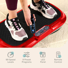 Load image into Gallery viewer, Lifepro Waver Vibration Plate Exercise Machine – High-Intensity Vibration Plate for Lymphatic Drainage – Full-Body Workout Vibrating Platform with Loop Bands – Fitness Equipment for Strength & Toning
