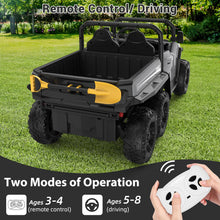 Load image into Gallery viewer, 24V 4WD Electric Ride On Dump Truck with Remote Control | 2-Seater Kids Ride On Car | Music Player & LED Lights