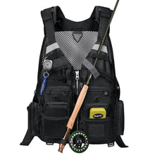 Load image into Gallery viewer, Gonex Fly Fishing Vest for Men Women, Trout, Adjustable Size, 18 Pockets