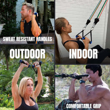 Load image into Gallery viewer, Bodylastics Pro Series Resistance Band Set - 5 Bands (3-190 Lbs Max Resistance)