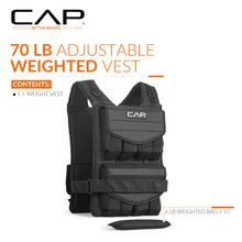 Load image into Gallery viewer, CAP Barbell Adjustable Weighted Vest, 70 lb