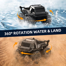 Load image into Gallery viewer, Amphibious Remote Control Car for Kids, 1:16 RC Trucks 4WD Offroad All Terrain, DIY Pick-up Toys Waterproof Monster Truck,60Mins+ Play Time