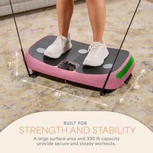 Load image into Gallery viewer, Lifepro Rumblex 4D Curved Vibration Plate Exercise Machine — Triple Motor, 7 Modes & 60 Speeds Vibrating Platform Machine — Full Body Vibration Plate for Lymphatic Drainage & at Home Workout