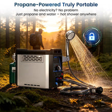 Load image into Gallery viewer, HCALORY Portable Propane Water Heater for Camping,Instant Hot & Shower Pump