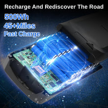 Load image into Gallery viewer, Electric Bike for Adults, 48V 500Wh EBike, UP to 60 Miles, Removable Battery, Fast-Charge, 26" Commuter Electric Bicycles, 7-Speed