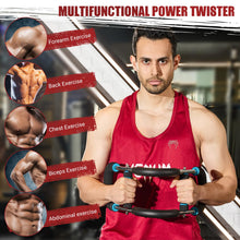 Load image into Gallery viewer, Twister Arm Trainer, 30-120 lbs Adjustable Twister Arm Chest Exerciser with 4 Spring & Poster -Blue