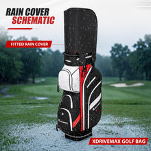Load image into Gallery viewer, XDriveMax 14-Way Golf Cart Bag, Silent Lock Top & Full Length Dividers