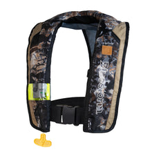 Load image into Gallery viewer, BLUESTORM x Kryptek Stratus 35 Inflatable Life Jacket PFD for Adults (Obskura Syfall Tan Camo) | US Coast Guard (USCG) Approved Automatic Self Inflating Life Vest Preserver with Manual Ripcord