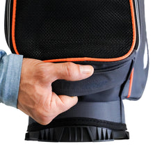 Load image into Gallery viewer, Izzo Golf Ultra-Lite Stand Golf Bag with Dual-Straps & Exclusive Features, Grey/Orange, 3.2 pounds