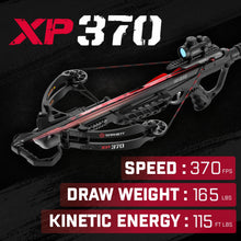 Load image into Gallery viewer, Barnett Explorer XP370 - Compact and Lightweight Crossbow. 370FPS, Adjustable Butt Stock, Illuminated Red Dot Scope, with Headhunter Bolts, Side Mount Quiver and Precision Textures