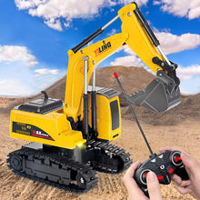 Load image into Gallery viewer, Remote Control Excavator & Dump Truck Toy for Kids(Set of 2) with Lights and Sounds, Construction Vehicles RC Trucks