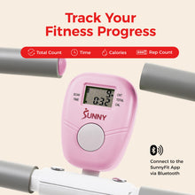 Load image into Gallery viewer, Sunny Health & Fitness Upright Row-N-Ride® Exerciser in Pink