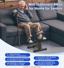 Load image into Gallery viewer, Under Desk Bike Pedal Exerciser for Seniors - Black
