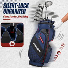 Load image into Gallery viewer, XDriveMax 14-Way Molded Lock Top Golf Cart Bag,Silent Golf Bags for Men