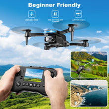 Load image into Gallery viewer, Drone with Screen on Controller for Beginners, Foldable Remote Control