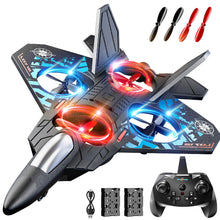 Load image into Gallery viewer, NIPLOOOW Foam Remote Control Airplanes Rc Planes for Kids 4-8, Remote Control Planes Fighter Jet