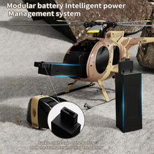 Load image into Gallery viewer, Remote Control Helicopter, 1:28 Scale MD500 Defender, 2.4G 6CH RTF RC Helicopter with Brushless Motor Single Blade