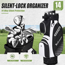 Load image into Gallery viewer, XDriveMax 14-Way Molded Lock Top Golf Cart Bag,Silent Golf Bags for Men