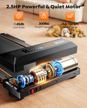 Load image into Gallery viewer, Acezoe Foldable Treadmill with 10% Incline and Handle Bar - Dark Orange