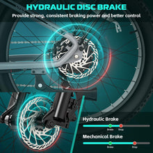 Load image into Gallery viewer, Electric Bike for Adults, 26" x 4.0 Fat Tire Ebike, 1475W Peak Motor Torque Sensor Electric Mountain Bike, 25MPH Electric Bicycle