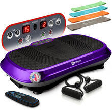 Load image into Gallery viewer, Lifepro Waver Vibration Plate Exercise Machine – High-Intensity Vibration Plate for Lymphatic Drainage – Full-Body Workout Vibrating Platform with Loop Bands – Fitness Equipment for Strength & Toning