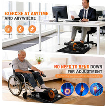 Load image into Gallery viewer, Under Desk Elliptical Machine, Electric Elliptical Leg Exerciser for Senior, Quiet and Compact Electric Seated Pedal Exerciser for Home with Monitor, Remote Control and 12 Adjustable Speeds