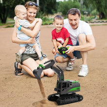 Load image into Gallery viewer, Remote Control Excavator Toys for Boys 4-7 Yrs Old - Best Birthday for Kids 3 5 8 9 10+, Metal Shovel Construction Vehicles